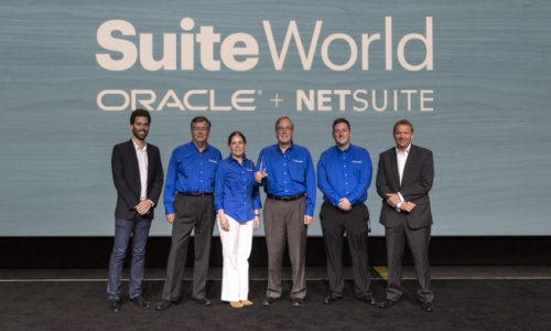 Pacejet Accepts the 2017 NetSuite SuiteCloud Partner of the Year Award (PRNewsfoto/Pacejet)